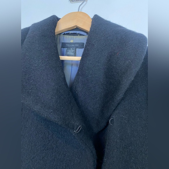 1990s The Limited Wool Mohair blend Longline Overcoat Small - Picture 13 of 13